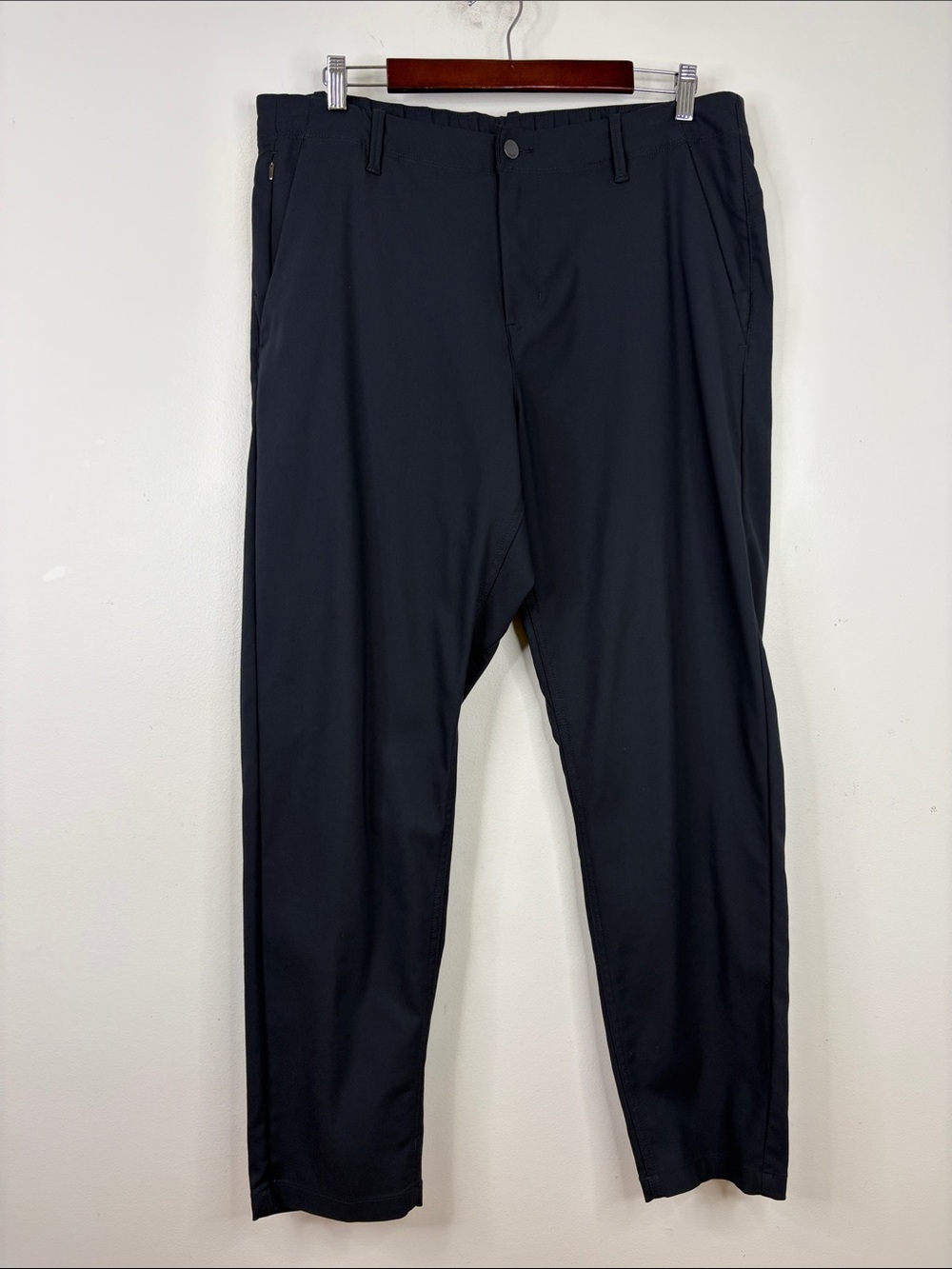 DU/ER Pants Mens 36 x 29 Black NuStretch Flex Stretch Chino Business Casual
